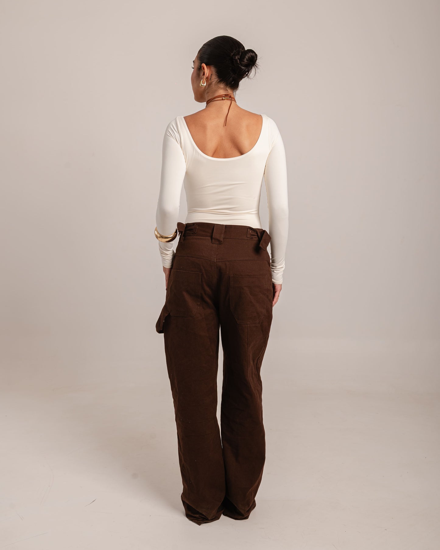 Calça Over Marrom