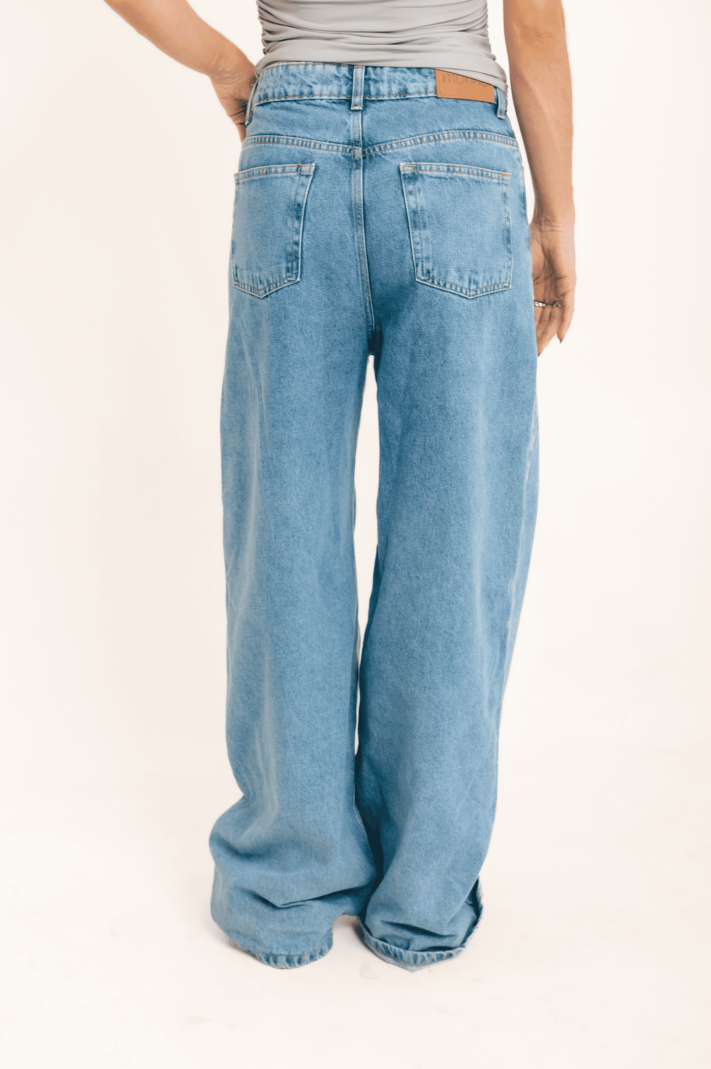 Calça Jeans Pantalona